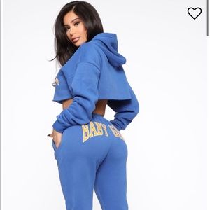 Fashion Nova Baby Girl Jogger Royal Size M
